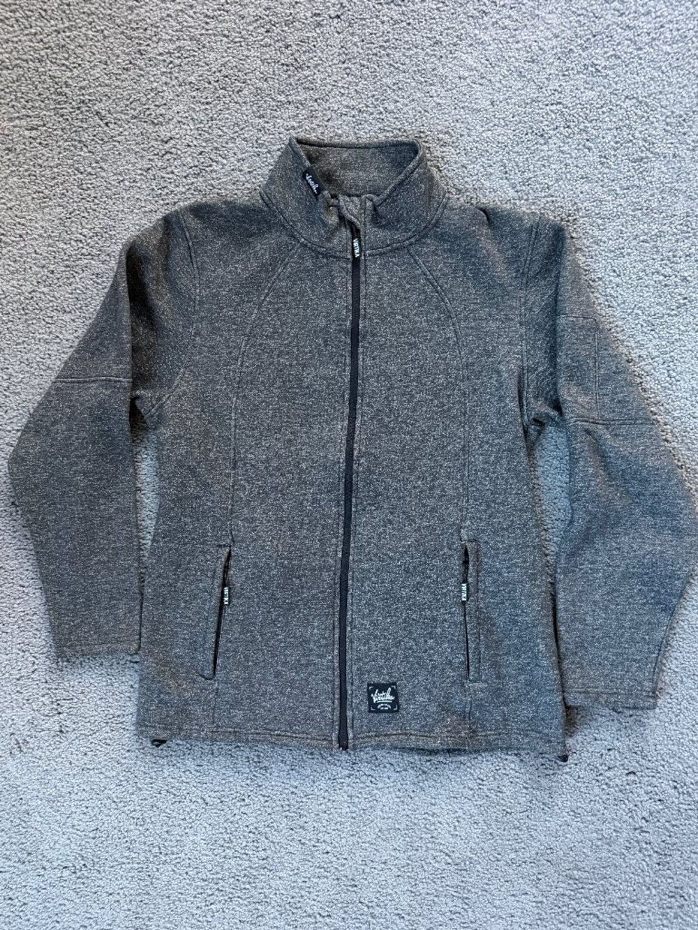 Virtika Full Zip Performance Fleece Jacket Gray Melange L NWOT